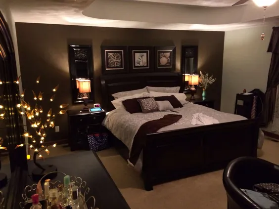 9+ مجموعه اتاق خواب طرح رنگ قهوه ای رمانتیک
