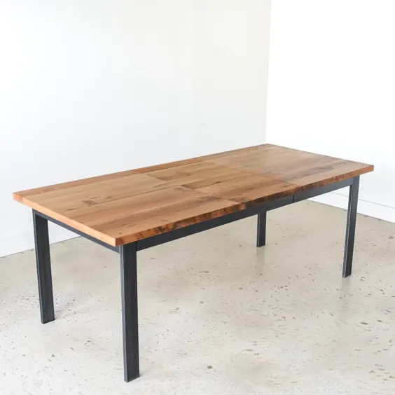 میز ناهار خوری قابل تمدید ساخته شده از چوب اصلاح شده |  اتسی