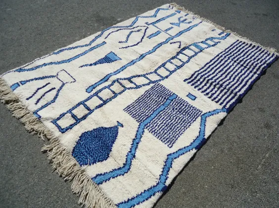 فرش Azilal فرش Berber فرش دستباف مراکش Beni ourain |  اتسی