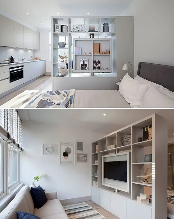 50 ایده کوچک برای طراحی آپارتمان استودیو (2020) - مدرن ، ریز و باهوش