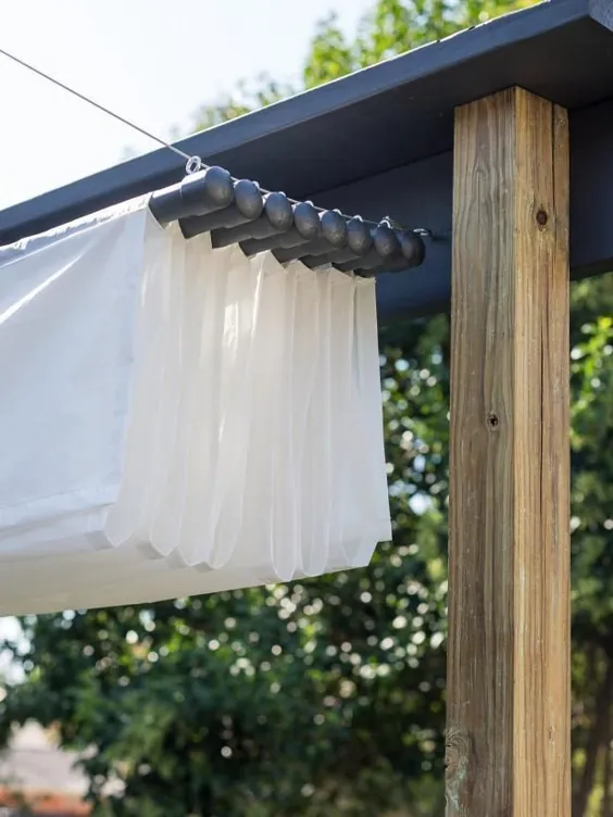 دکوراسیون در فضای باز برای ایجاد صنوبر در حیاط خانه شما