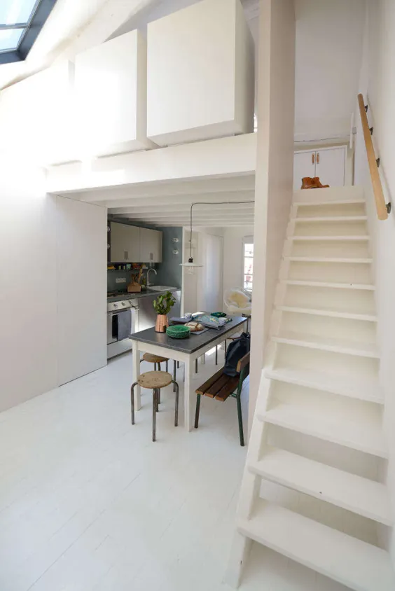 بازسازی آپارتمان های شیک و کوچک پاریس LSL Architects ایده های فضای کوچک