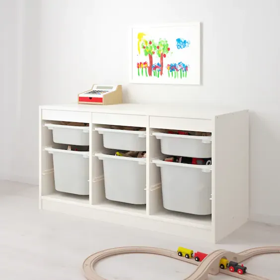 ترکیب ذخیره سازی TROFAST با جعبه ، سفید ، سفید ، 39x17 3 / 8x22 ". خرید آنلاین یا فروشگاه! - IKEA
