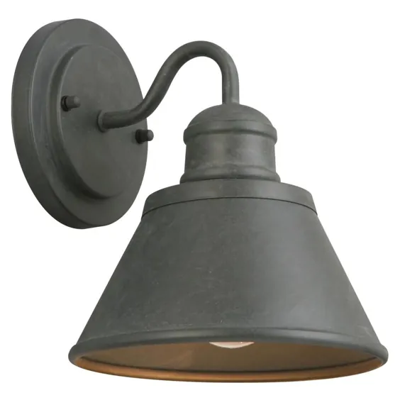 Hampton Bay 1-Light Zink Outdoor Wall Barn Light Sconce Lantern-HSP1691A - انبار خانه