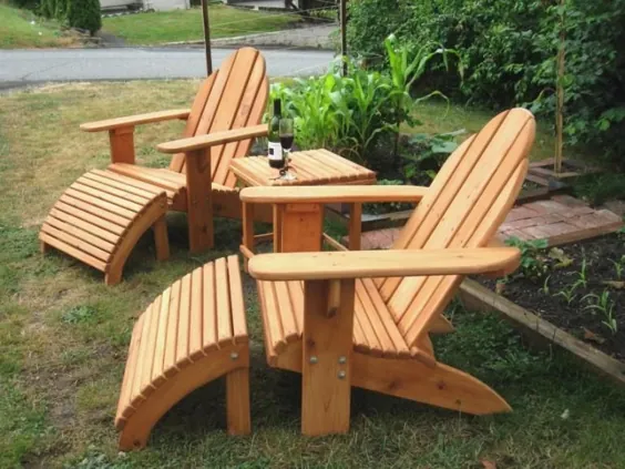 نحوه ساخت صندلی Adirondack - 18+ برنامه DIY و ایده های آسان |  صندلی های AdirondackHrore