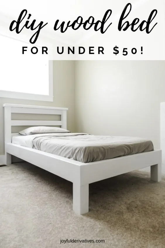 چگونه می توان با 50 دلار تختخواب سکویی با پا ساخت!