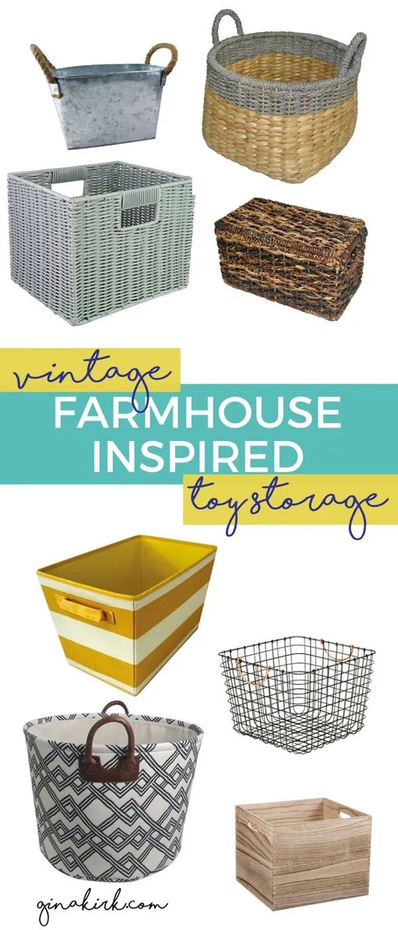 ذخیره سازی اسباب بازی با الهام از Vintage Farmhouse