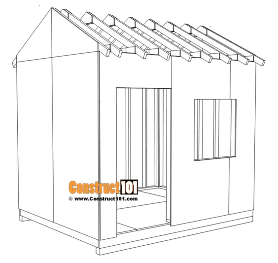 DIY 8x10 Gable Shed |  برنامه های ساختمانی - ساخت 101