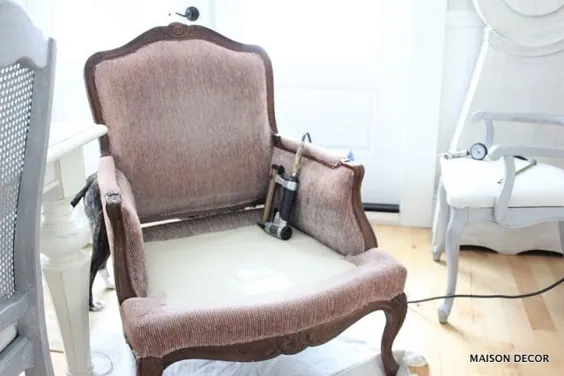 چگونه Reupholster را به راحتی تهیه کنیم: صندلی فرانسوی من