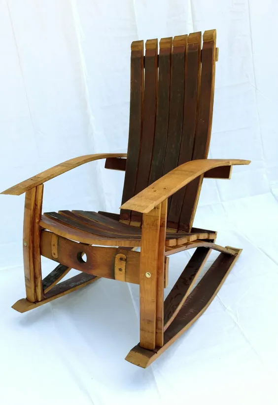بشکه نوشیدنی Adirondack Rocking Chair Woodwork Plans 5854 |  اتسی