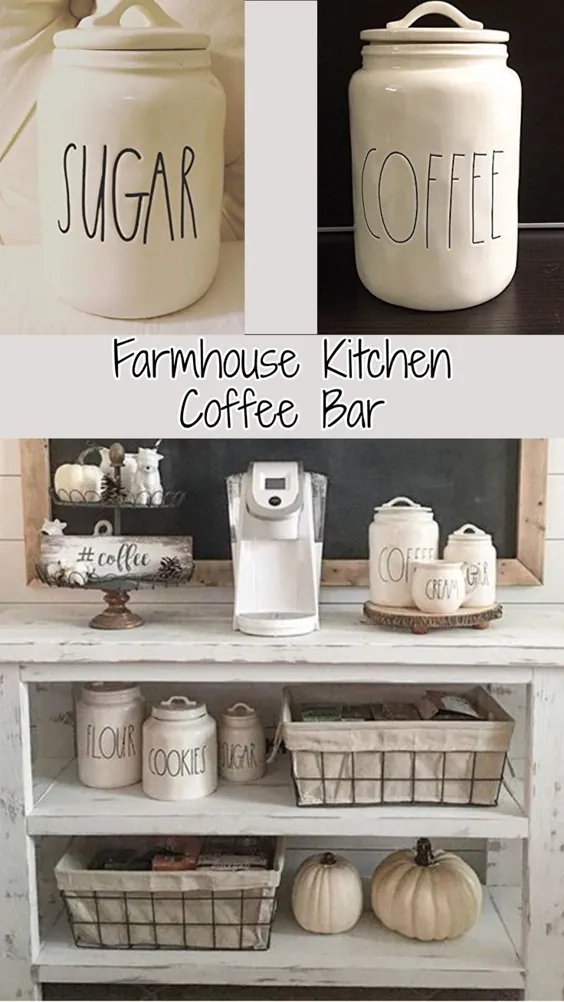 مجموعه های قوطی آشپزخانه Farmhouse و ایده های تزئین آشپزخانه Farmhouse - ایده های کافی قهوه نیز