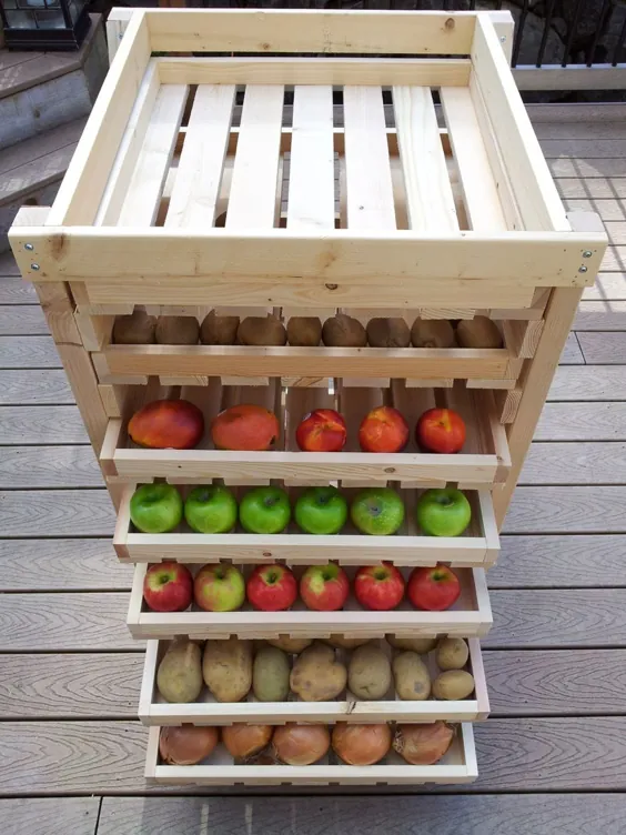 قفسه سبزیجات با سینی های کشویی