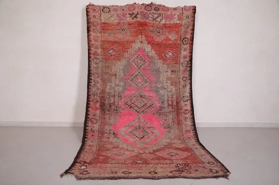 فرش بوهمی مراکشی 5.2 FT X 9.9 FT دستباف فرش بربری |  اتسی