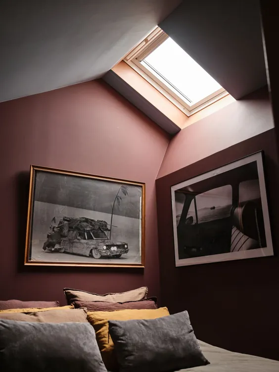 یک آپارتمان کوچک رویایی صورتی صورتی در سوئد - طبقه شمال