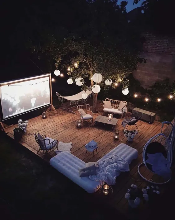 20 سالن جالب فیلم حیاط خلوت برای سرگرمی در فضای باز