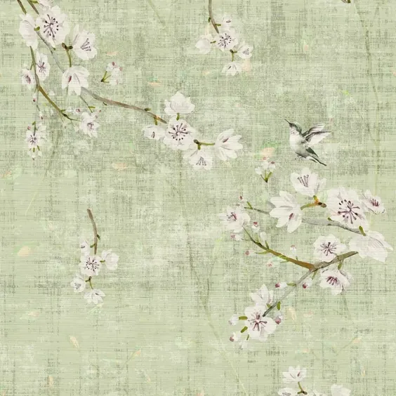 Chinoiserie Blossom Fantasia رول تصویر زمینه 24 "L x 34" W