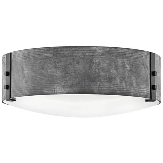 چراغ سقفی در فضای باز روی Hinkley Sawyer 15 "Wide Aged Zinc - # 63J65 | Lamps Plus