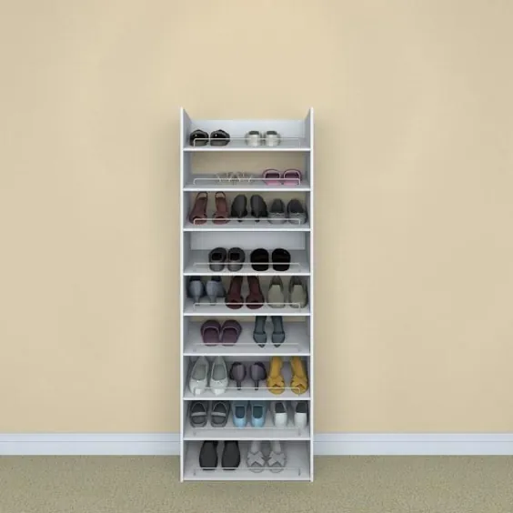 ClosetMaid Impressions 3-Shelf White Shoe Organizer-14905 - انبار خانه