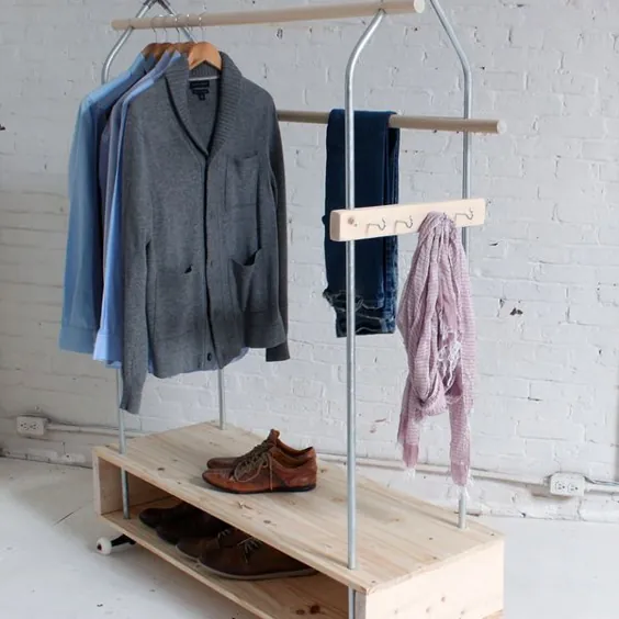 قفسه لباس غلتکی DIY ، a.k.a چگونه فضای کمد لباس خود را دو برابر کنیم