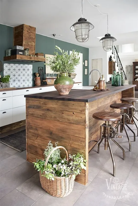 Trasformare una cucina classica in stile country rustico - آموزش - vintagepaint