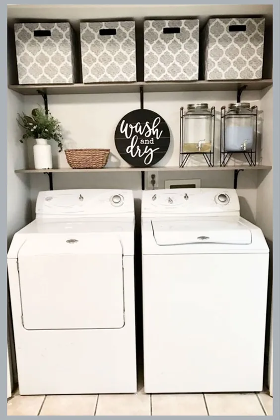 ایده های کوچک اتاق لباسشویی - ایده های صرفه جویی در فضا برای اتاق های کوچک لباسشویی (DIY خلاقانه و ساده)
