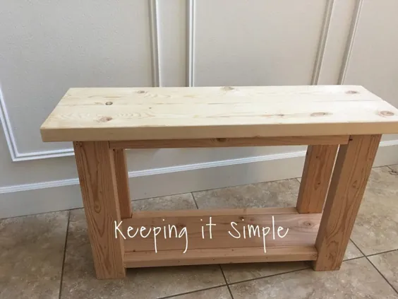 نحوه ساخت میز کناری مبل با حدود 15 دلار • ساده نگه داشتن آن