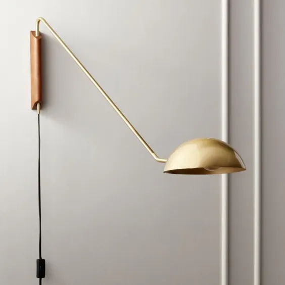 Mantis Swivel Wall Sconce Brass + نظرات | CB2