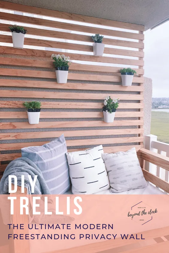 DIY Balcony Modern Trellis