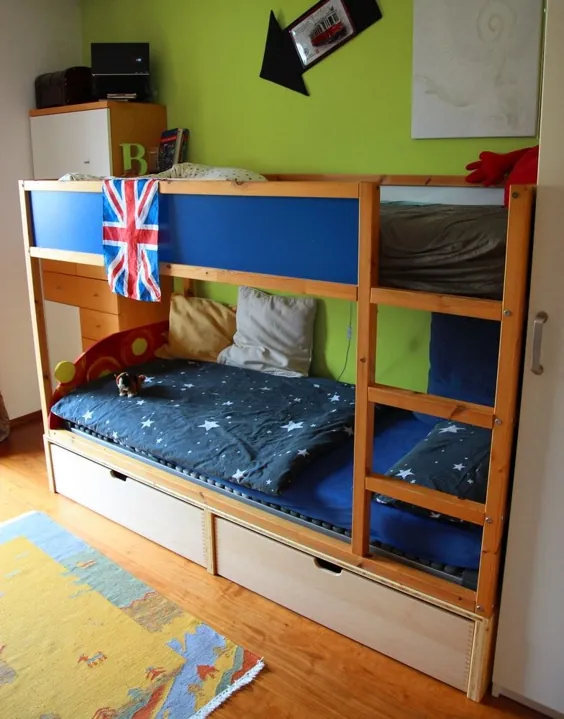 Chaosfreies Kinder- und Jugendzimmer - IKEA Kura Hack |  Muttis Nähkästchen
