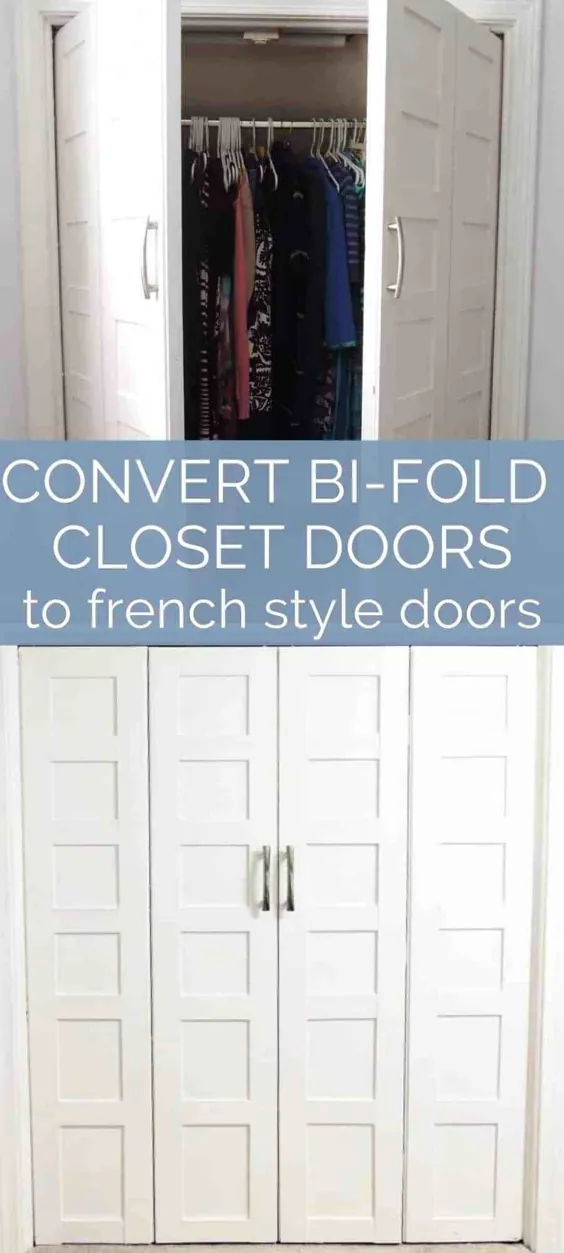 بدون جایگزینی درب های Bifold به درهای فرانسوی تبدیل شوید