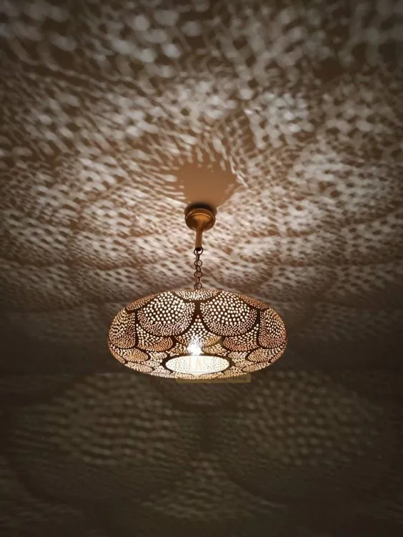 Marokkanische Lampenschirme Lampe Pendelleuchte Messing ، Marokkanische Lampenschirme ، Neues Wohndekor Beleuchtung