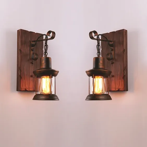 Creative Rustic Lodge Vintage Wall Lamp & Sconces Indoor Wall Wall Light 110-120V 220-240V 60W 2021 - 93.21 دلار آمریکا