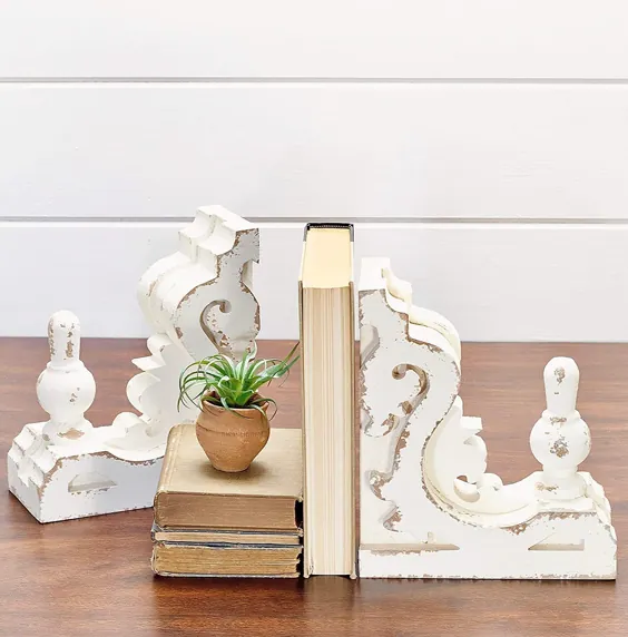 Architectural Salvage Inspired Corbels Large Chippy White |  اتسی