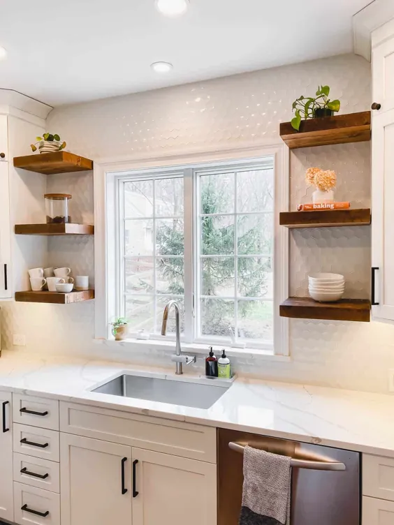 بازسازی آشپزخانه سفید - از گیلاس تیره تا سفید روشن!