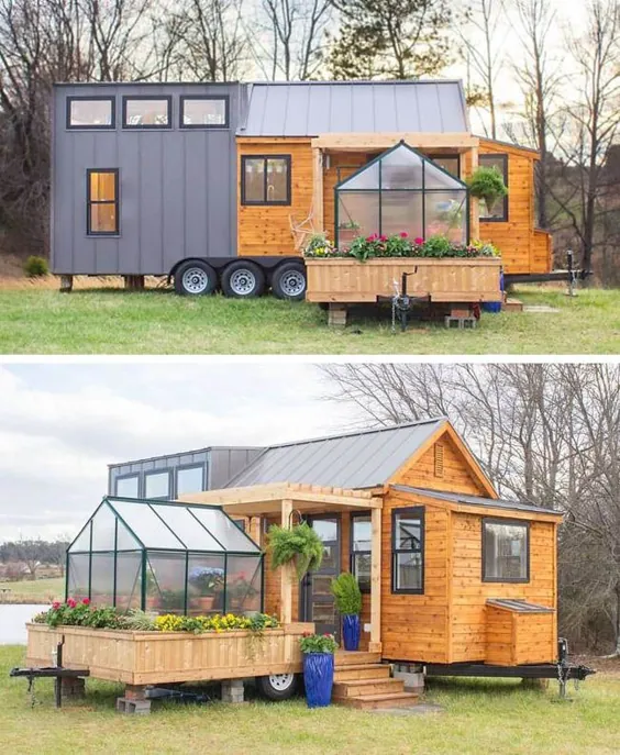 رویای شگفت انگیز خانه کوچک با گلخانه |  iCreatived