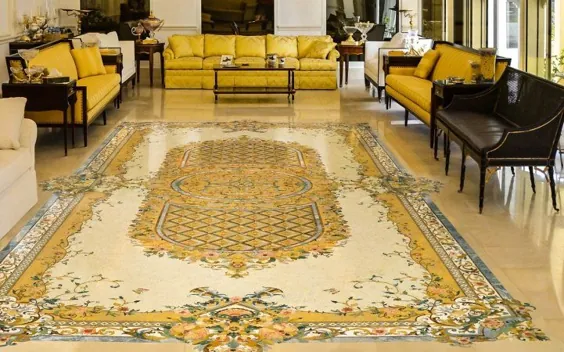 طرح کف سالن رقص مرمر پاریسی ، الگوی فرش تزئینی مرمر.
