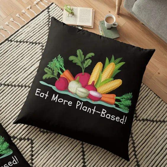 بیشتر گیاهی بخورید!  توسط Yogafunquotes |  حباب قرمز