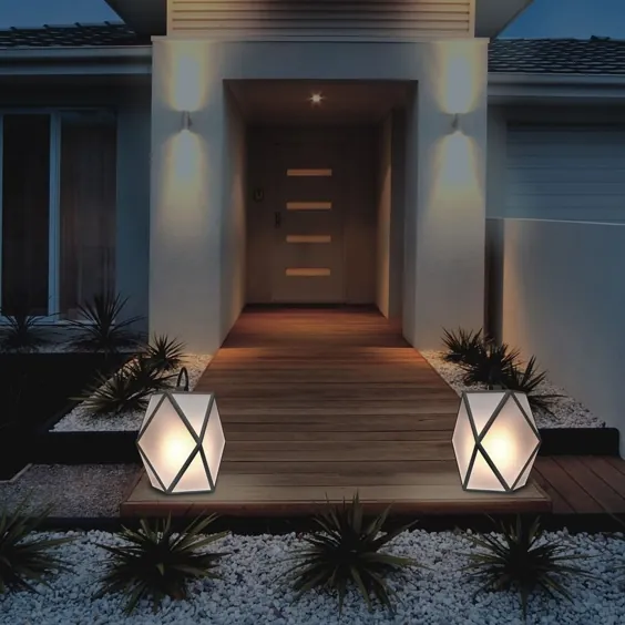 60 ایده جالب برای روشنایی حیاط جلو برای شب تابستان شما پرشور V Matchness.com