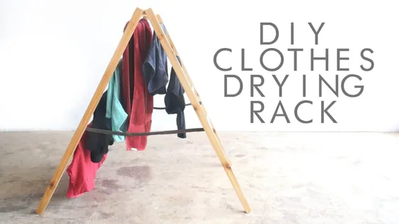 قفسه خشک کن لباس تاشو DIY |  بناهای مدرن |  EP  36