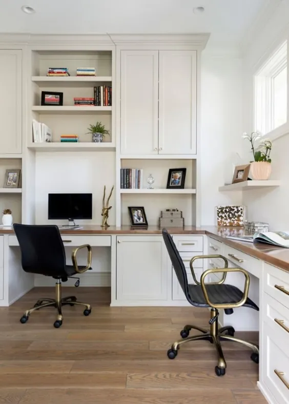 30 ایده راحت ترین دفتر کار در منزل (کوچک ، مدرن ، روستایی ، سنتی)