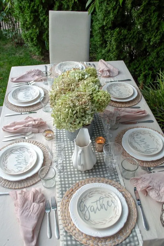 6 نکته برای دکوراسیون میز رمانتیک خانه مزرعه - خانه های عاشقانه