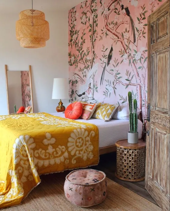 تصویر زمینه اتاق خواب به سبک مراکشی