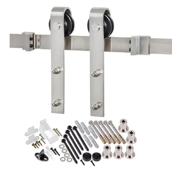 TRUporte 78.75 in. Hardware Door Strap Barn Strap Door Hardware-BD102K-07800-SS - انبار خانه