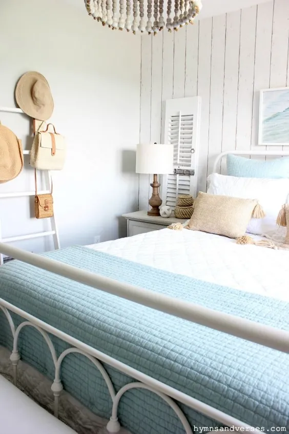 اتاق خواب تابستانی به سبک کلبه ساحلی
