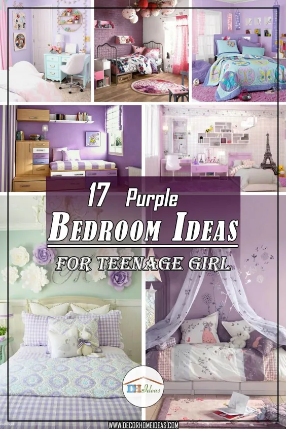 17 ایده منحصر به فرد اتاق خواب بنفش برای دختر نوجوان