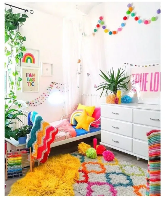 اتاق دختران رنگین کمان برای کودکان