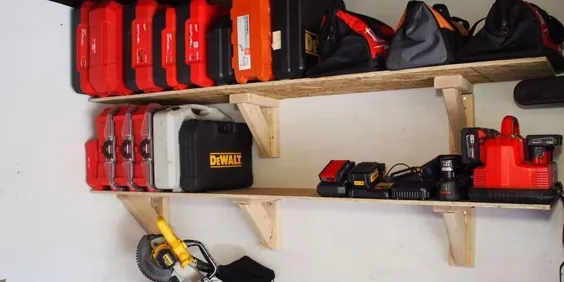 25 طرح قفسه گاراژ DIY که به رفع نابسامانی کمک می کند