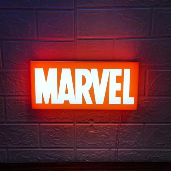 Marvel LED Light Sign Box USB LED Gaming Light Decor |  اتسی