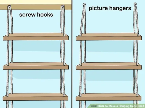 نحوه ساخت قفسه طناب آویز