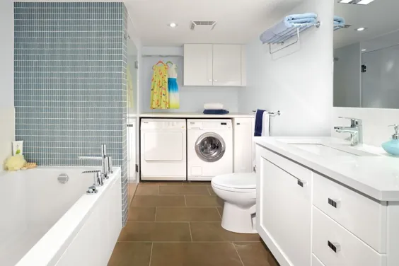 27 ایده شیک برای اتاق لباسشویی زیرزمین برای خانه شما